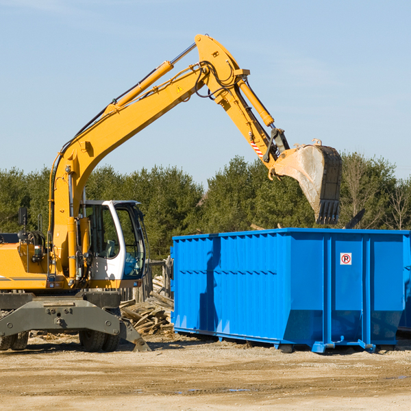 can i choose the location where the residential dumpster will be placed in Town Creek AL